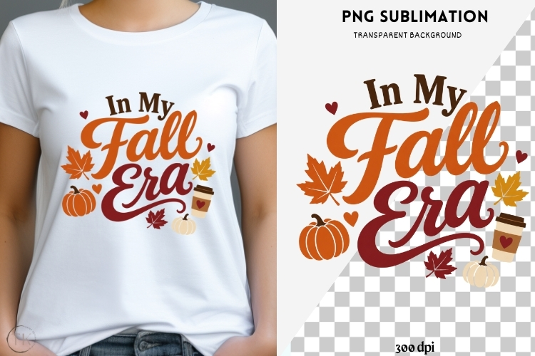 Fall phrase png design for T-shirts
