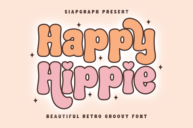 Groovy hippie fonts Image 3