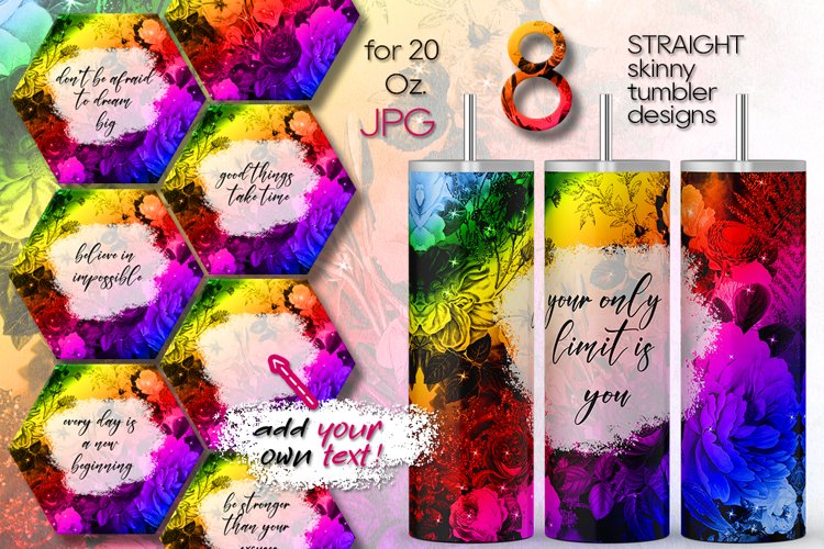 Skinny Tumbler Sublimation Designs Image 8