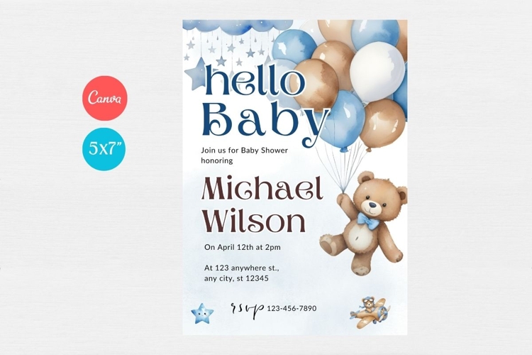Baby Shower Invitation Template 190