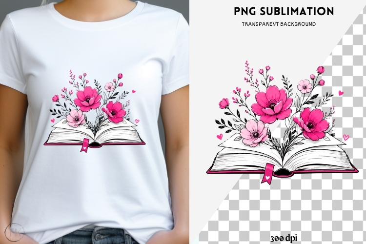 Book besties png design for T-shirts