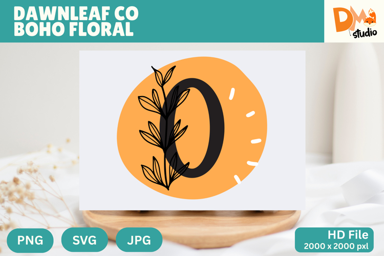 Floral Monogram Letter Svg Image 9