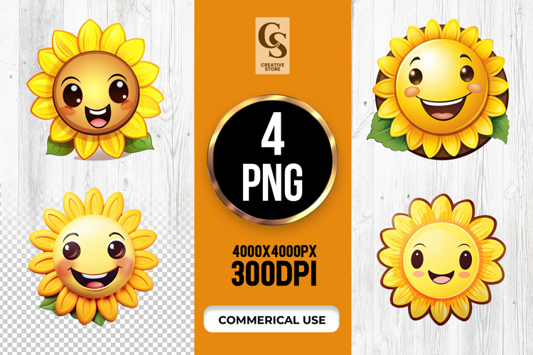 Sunflower Clipart Image 3