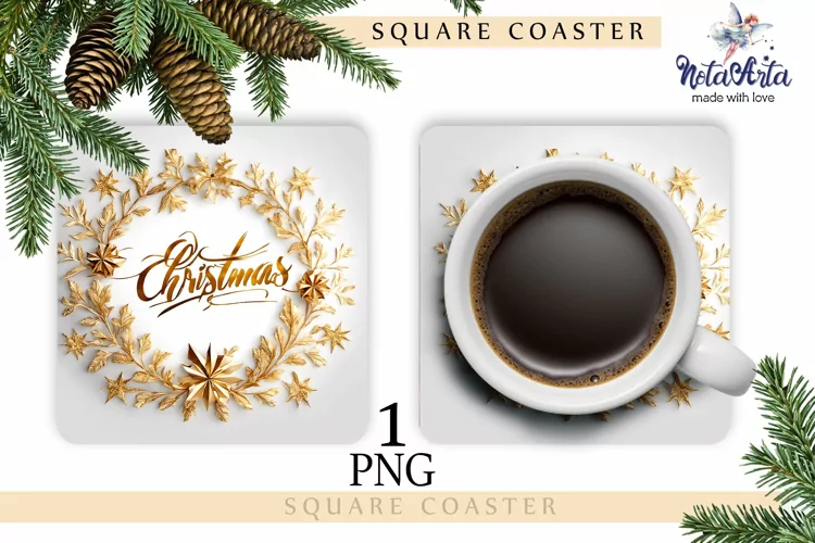 Christmas Coasters| PNG Christmas
