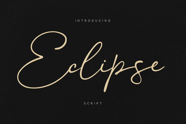 Eclipse Elegant Signature Script Font
