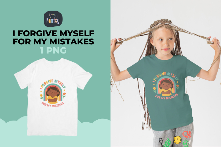I Forgive Myself For My Mistakes | Faith Affirmation Clipart