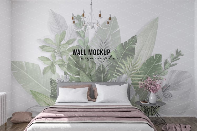 Wall mockup - Interior mockup - Wallpaper mockup