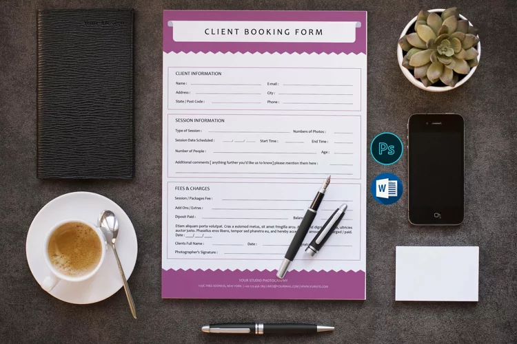 Photography Client Contract / Booking Form