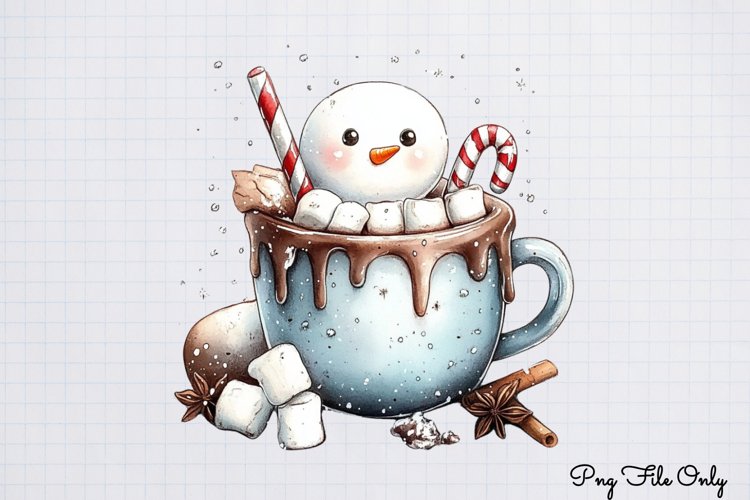 Cute Snowman Clipart Image 22
