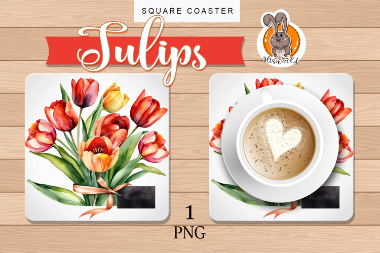 tulips bouquet, stand for hot
