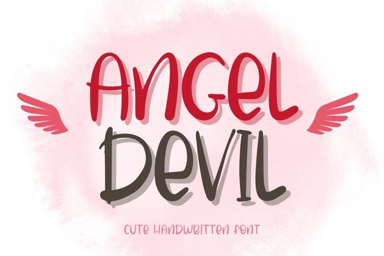 Angel Devil - Handwritten Font example image 1