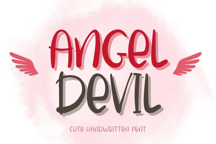 Angel Devil - Handwritten Font