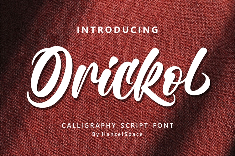 Orickol - Calligraphy Script Font