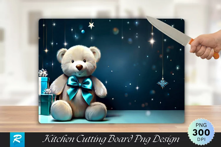 Gift Cutting Board Sublimation Design