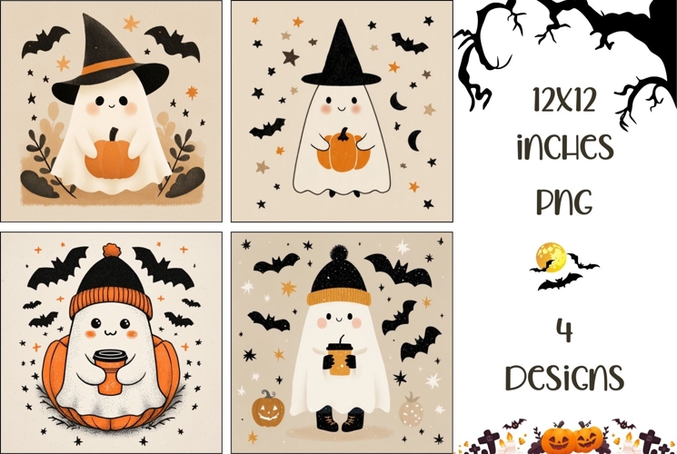 Cartoon Halloween Ghost Backgrounds, Halloween Ghost PNG