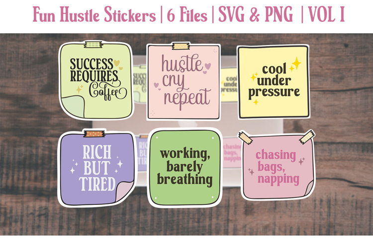 Fun Hustle Sticker SVG & PNG