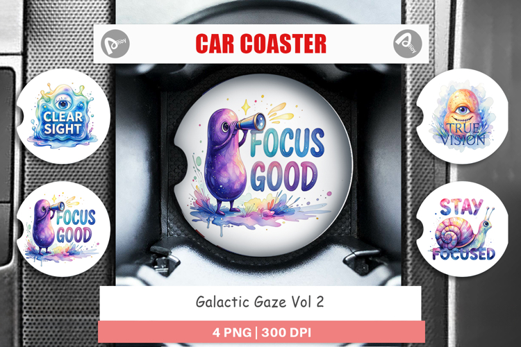 One Eyed Monster Wisdom Car Coaster