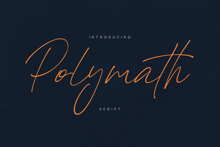 Polymath Signature Script Font
