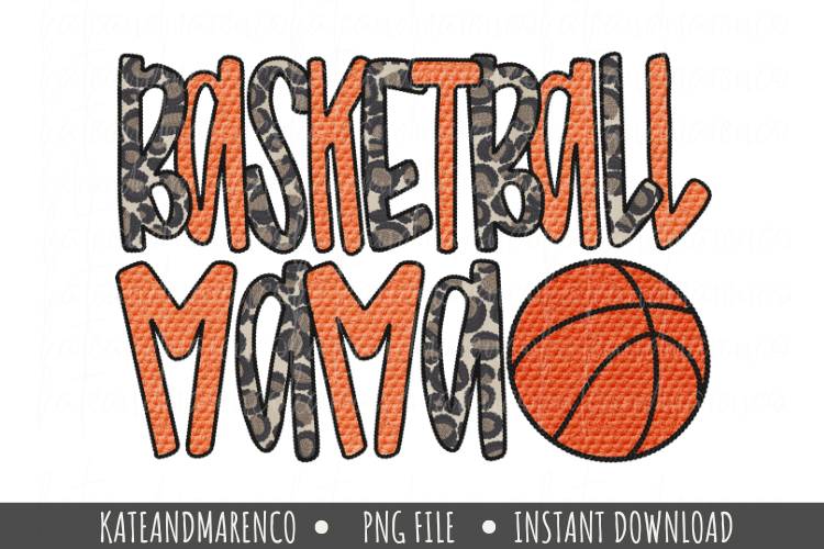 Basketball Mama PNG | Basketball Crochet Yarn Latch Hook PNG