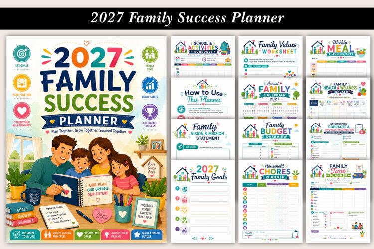 2027 Family Success Planner example image 1