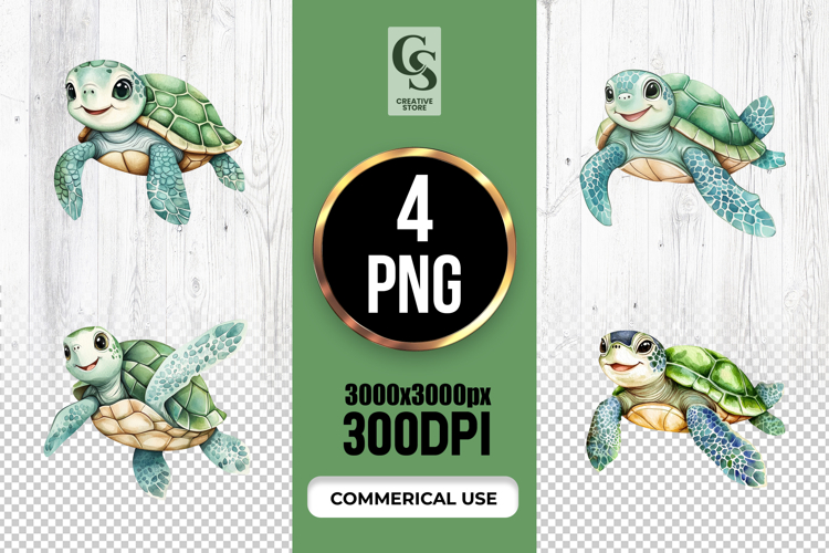 Cute Turtle Clipart