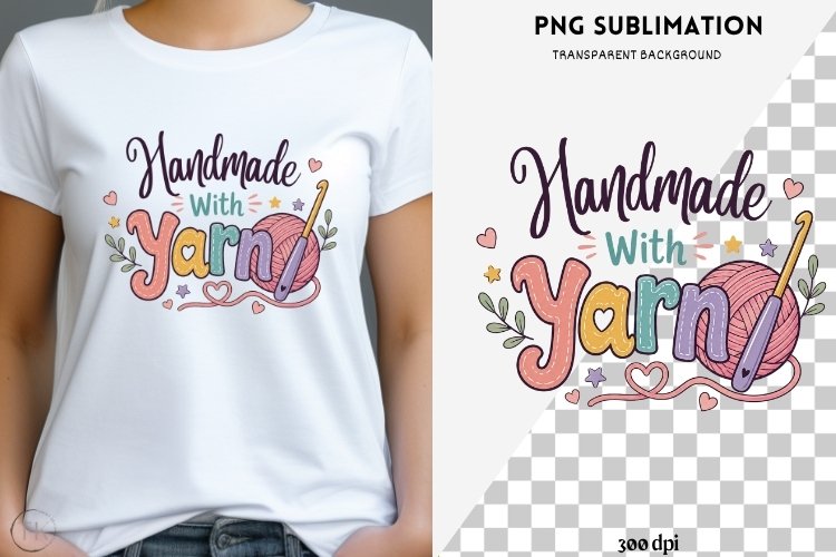 Crochet phrases png design for T-shirts