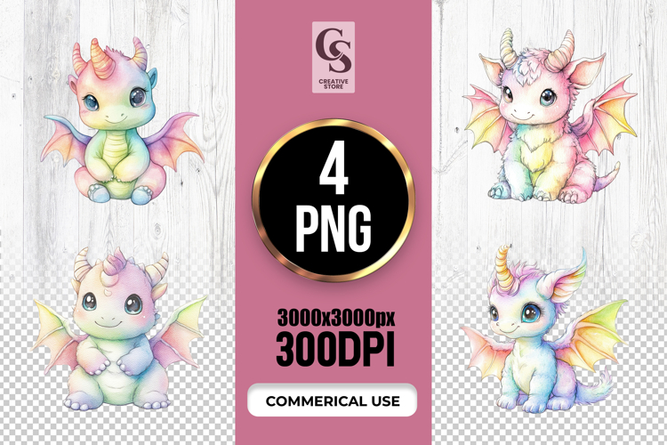 Cute Dragon Clipart Image 8