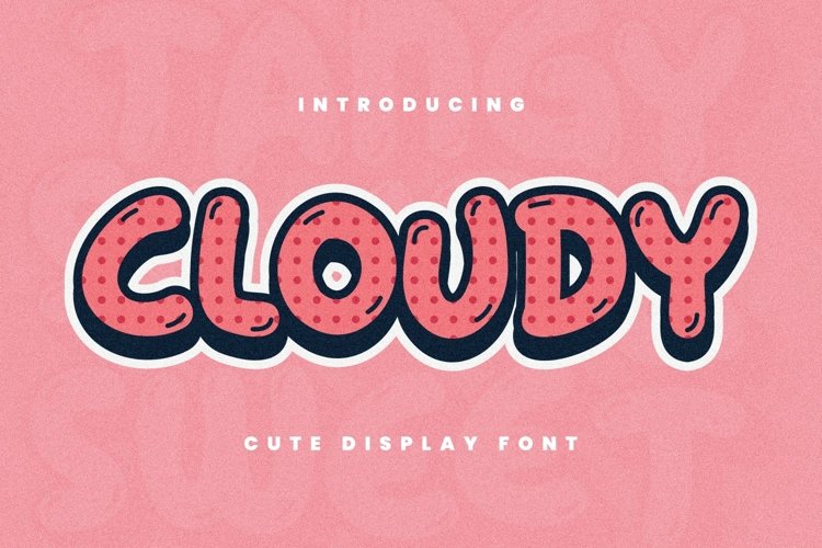 Cloudy Font example image 1