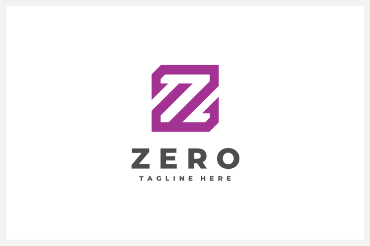 Zero - Letter Z Logo Design Vector Template