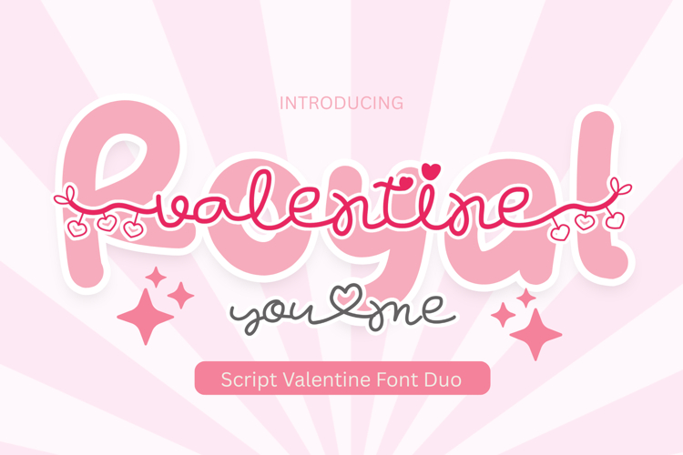 Royal Valentine is Valentine’s Day Font Duo