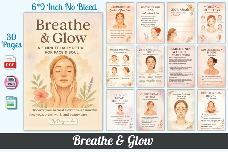 Breathe & Glow Self-Care Journal