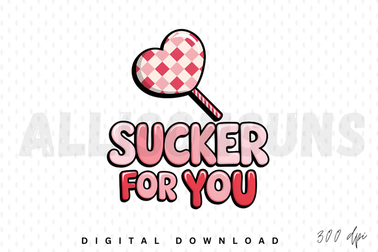 Heart Sucker PNG, Heart Lollipop PNG Sublimation