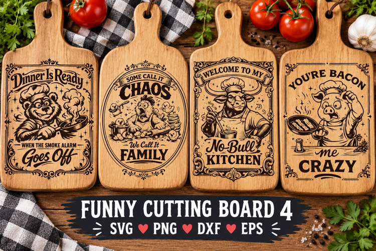 Funny Cutting Board SVG PNG, Farmhouse Kitchen Humor