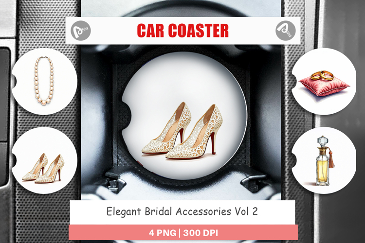 Bridal Accessories Keepsakes Car Coaster
