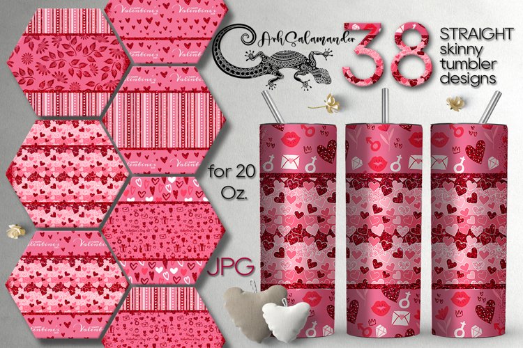 Glitter Sublimation Tumbler Design Image 3