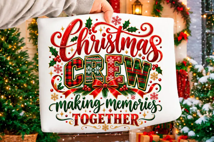 Christmas Crew Making Memories PNG Christmas T-shirt