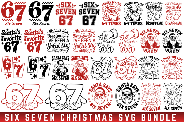 Merry Christmas svg, 67 christmas Svg, Svg Cut File
