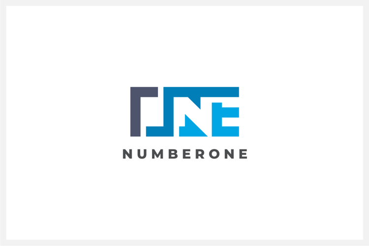 Number One 1 Logo Design Vector Template