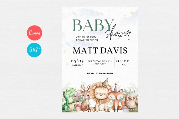 Baby Shower Invitation Template 205