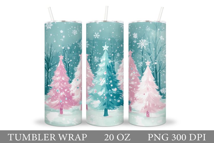 Christmas Tree Tumbler Design. Christmas Tree Sublimation