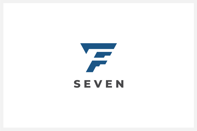 Seven Number 7 Logo Design Vector