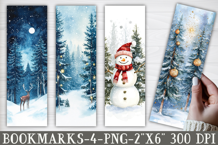 Snowy Forest Magic Bookmark