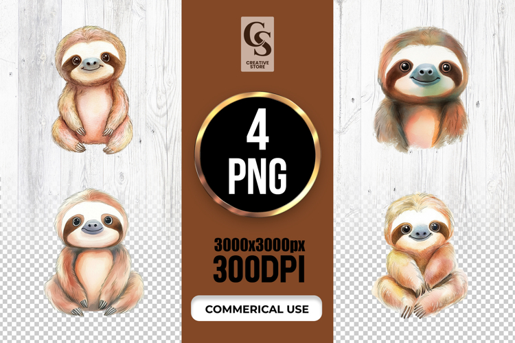 Cute Sloth Clipart