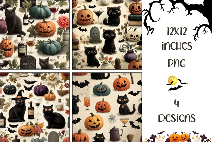 Cartoon Halloween Backgrounds, Kids Halloween Print