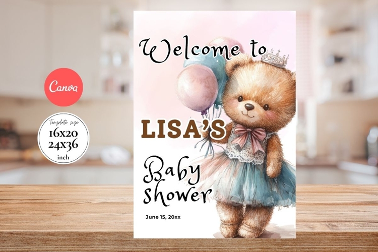 Baby Shower Welcome Sign Template 184