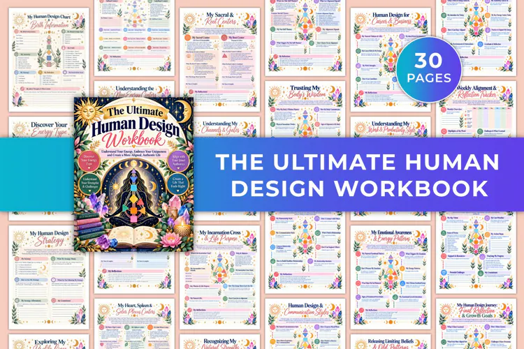 The Ultimate Human Design Workbook Kdp interiors