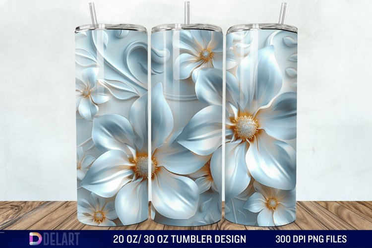 3D Floral Tumbler Wrap example image 1