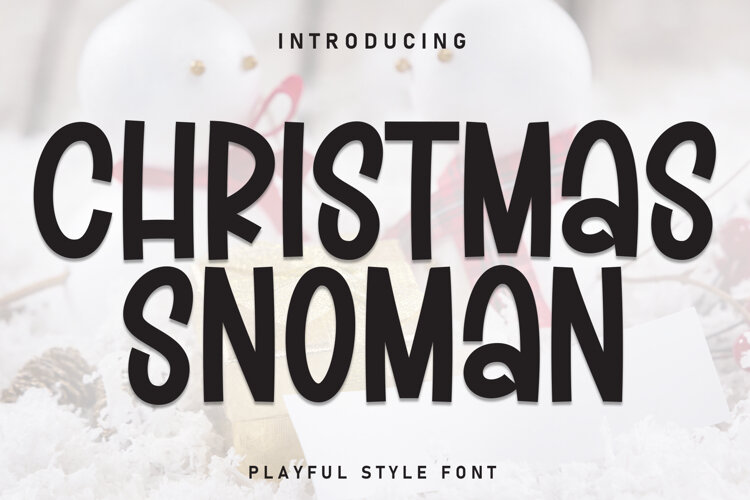 Christmas Snowman example image 1