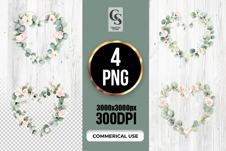 Watercolor Heart Clipart Image 23