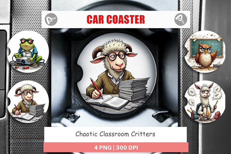 Car Coaster Classroom Chaos Critters